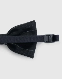 Pinstripe Vlinderstrik Zwart