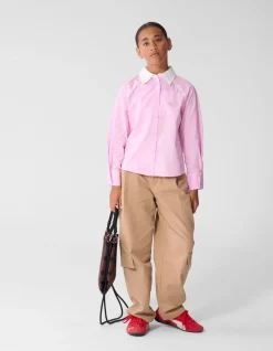 Piping Blouse Lichtroze