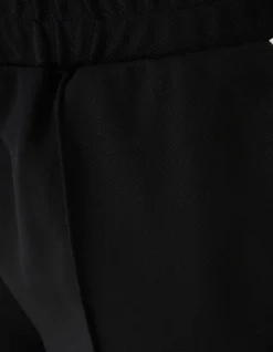 Piping Wide Leg Fit Broek Zwart