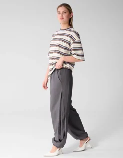 Pleat Balloon Fit Broek Grijs