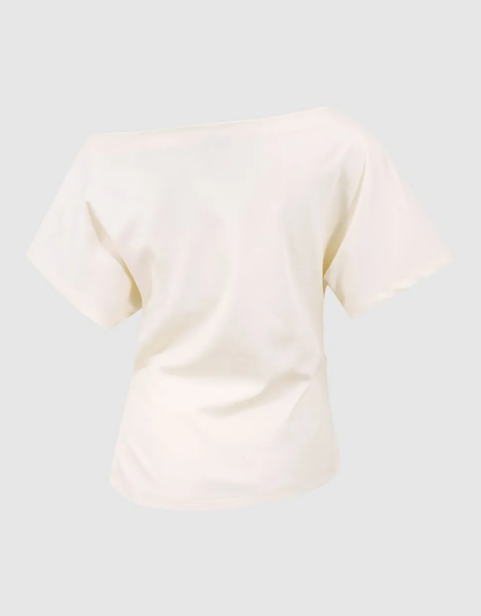 Pleated One Shoulder Top Gebroken Wit By Fred
