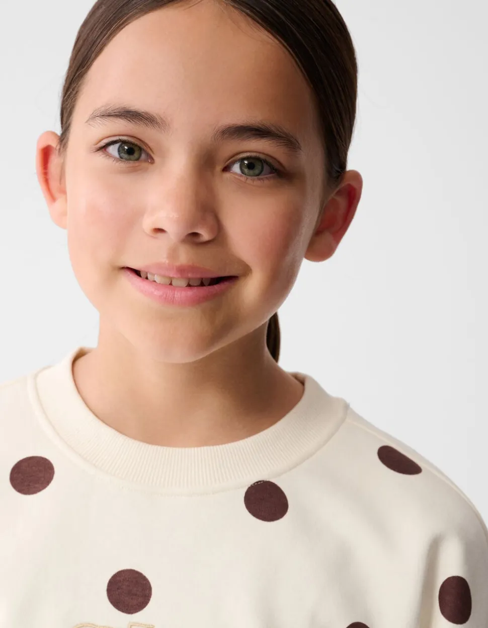 Polkadot Sweater Gebroken Wit
