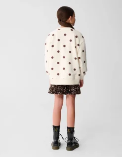 Polkadot Sweater Gebroken Wit