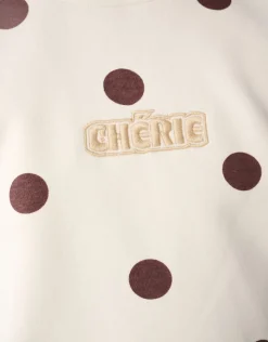 Polkadot Sweater Gebroken Wit