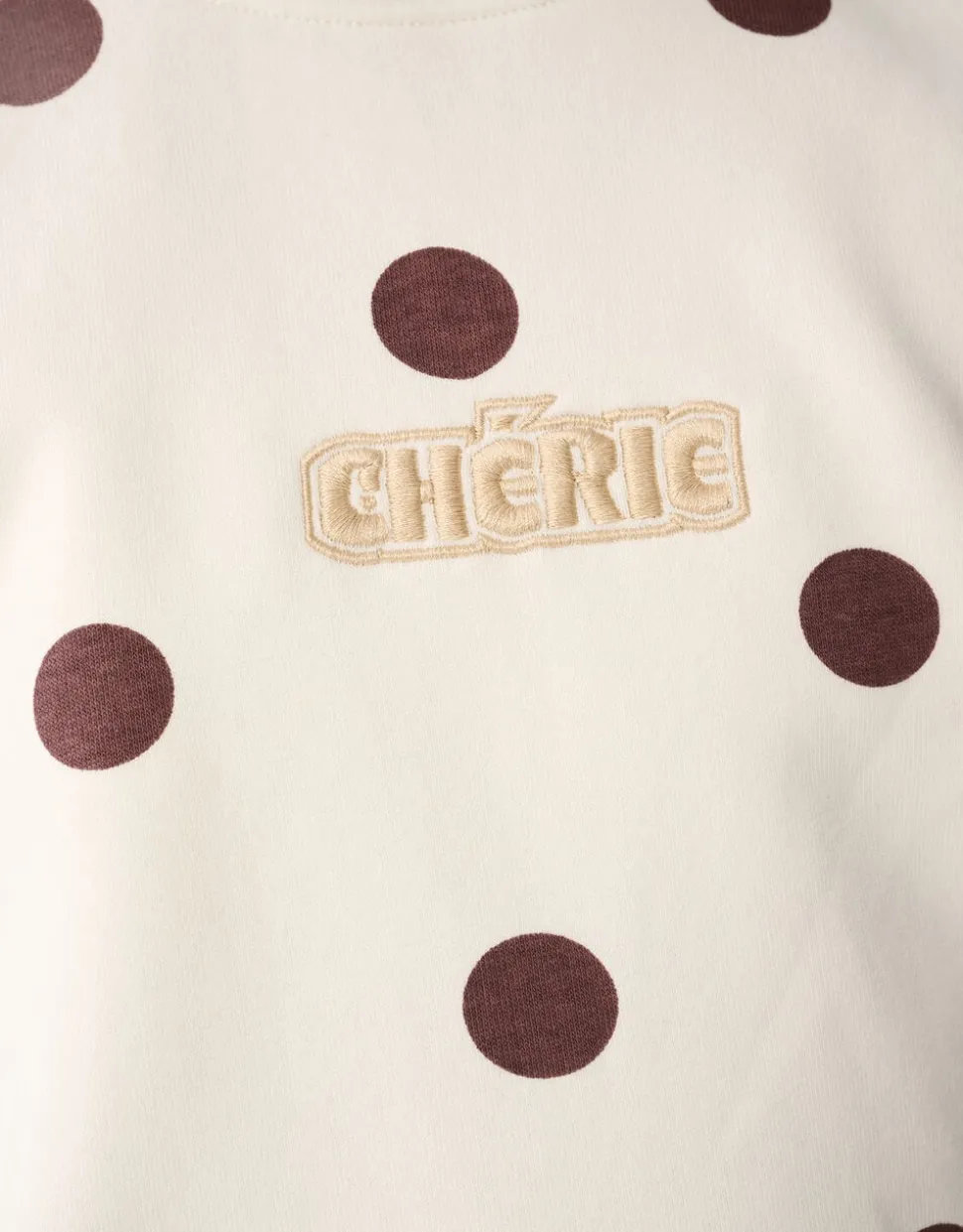 Polkadot Sweater Gebroken Wit