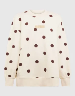 Polkadot Sweater Gebroken Wit
