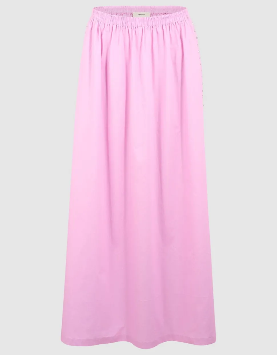 Poplin Studs Maxi Rok Roze