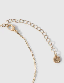 Pretzel Charm Ketting Goud