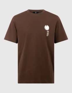 Radar Artwork T-shirt Donkerbruin