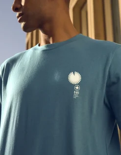 Radar Artwork T-shirt Lichtblauw