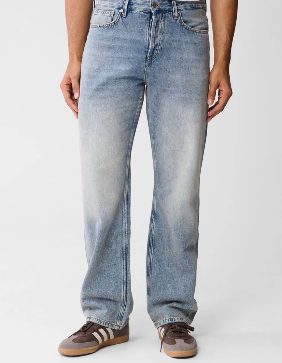 Relaxed Fit Jeans Blauw