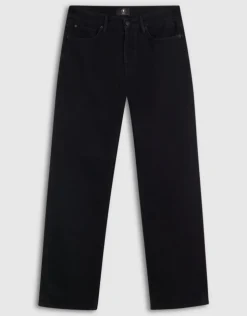 Relaxed Fit Jeans Washed Zwart