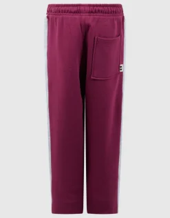 Relaxed Fit Sporty Broek Donkerrood