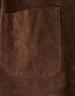 Relaxed Fit Suede Jack Bruin By Mieke