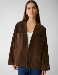 Relaxed Fit Suede Jack Bruin By Mieke