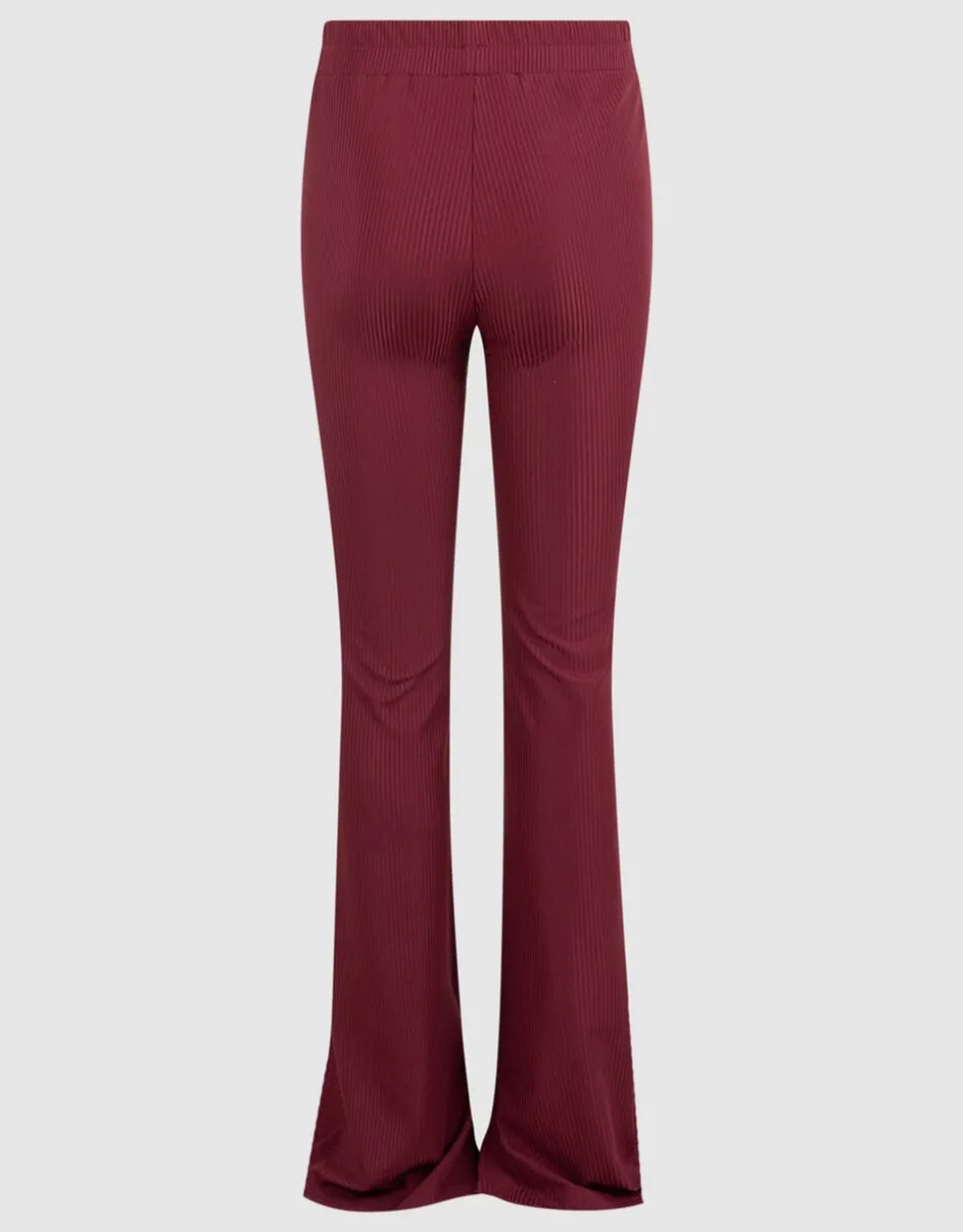 Rib Flared Fit Legging Donkerrood
