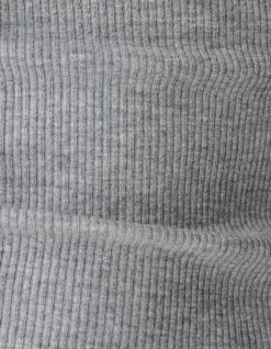 Rib Top Lichtgrijs By Lonneke