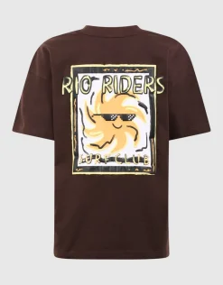 Riders Artwork T-shirt Donkerbruin