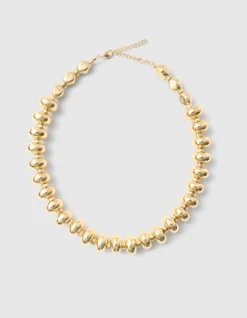 Round Oval Ketting Goud