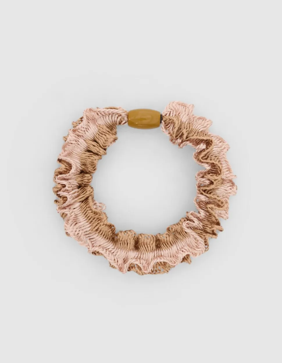 Ruffle Haarelastiek Beige