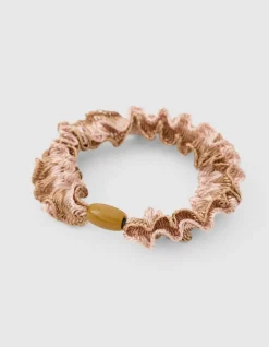 Ruffle Haarelastiek Beige