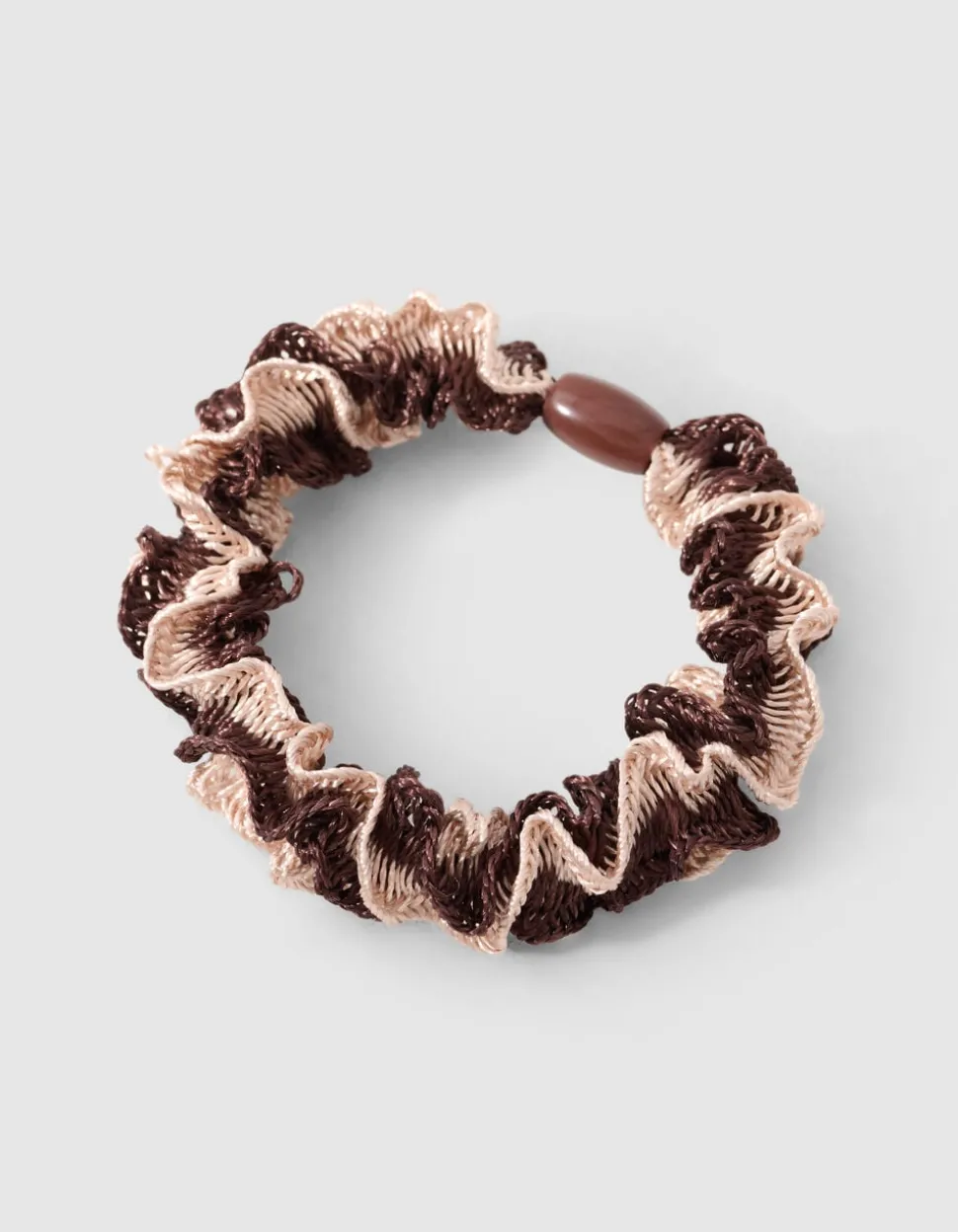 Ruffle Haarelastiek Bruin