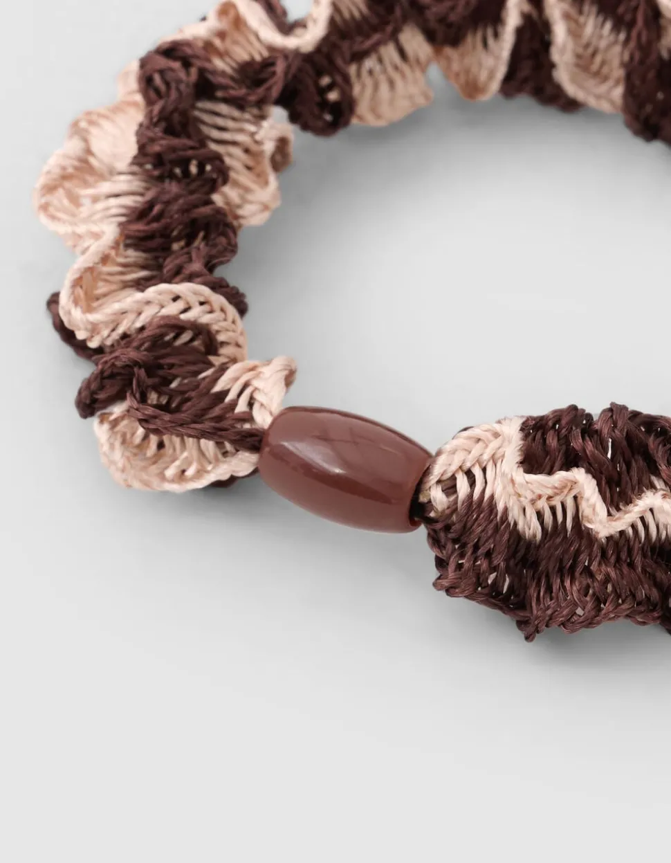 Ruffle Haarelastiek Bruin