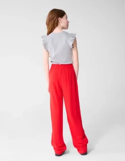 Ruffle Heart Top Lichtgrijs