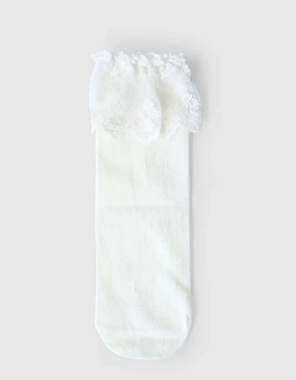 Ruffle Kant Sokken Wit