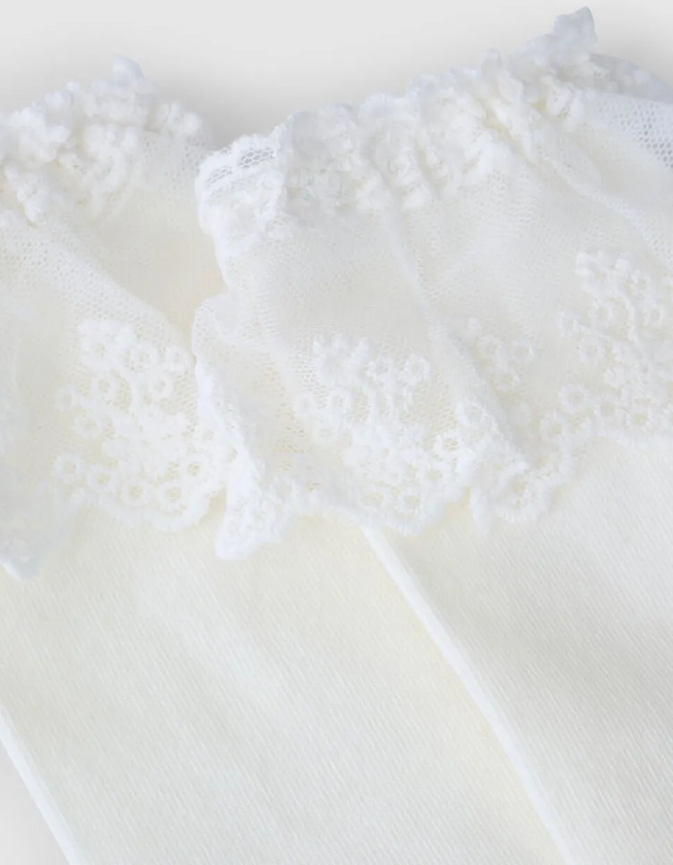 Ruffle Kant Sokken Wit