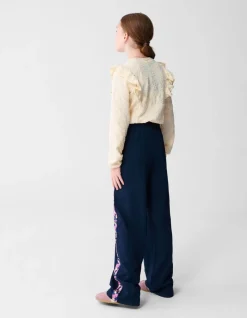 Ruffle Longsleeve Top Gebroken Wit