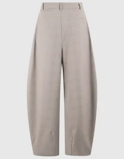 Ruiten Barrel Fit Broek Lichtgrijs