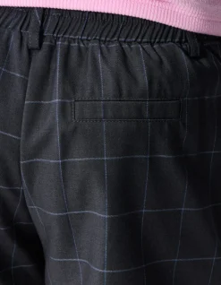 Ruiten Pleated Short Donkergrijs