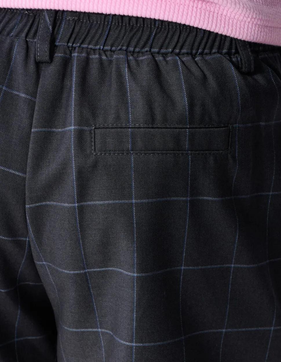 Ruiten Pleated Short Donkergrijs