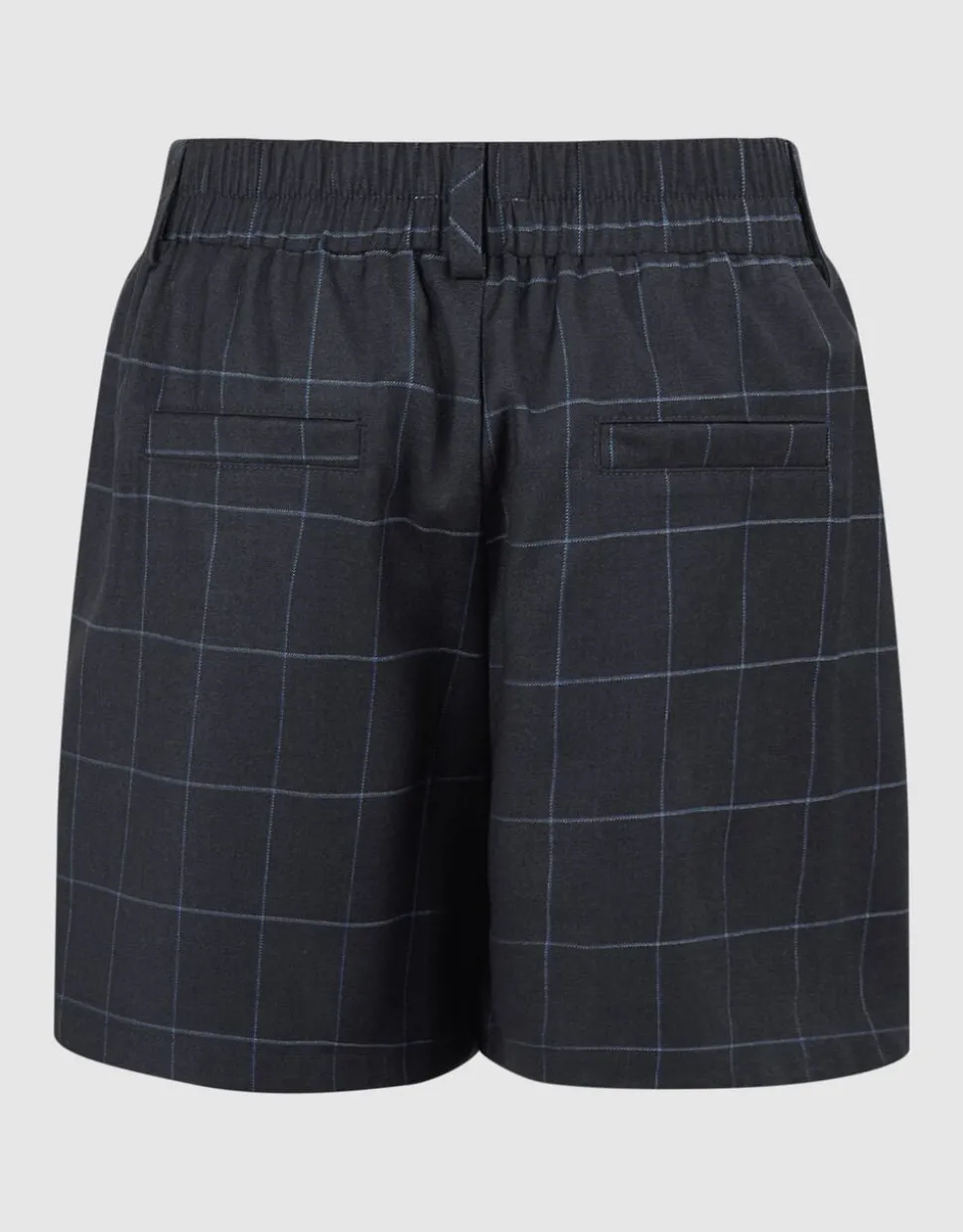 Ruiten Pleated Short Donkergrijs