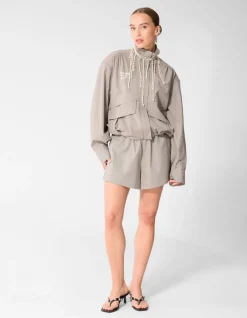 Ruiten Short Lichtgrijs