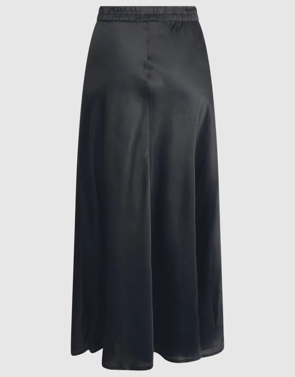 Satijnen Maxi Rok Zwart
