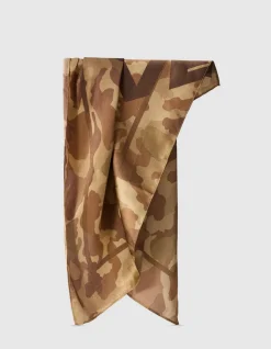 Satin Camo Sjaal Bruin