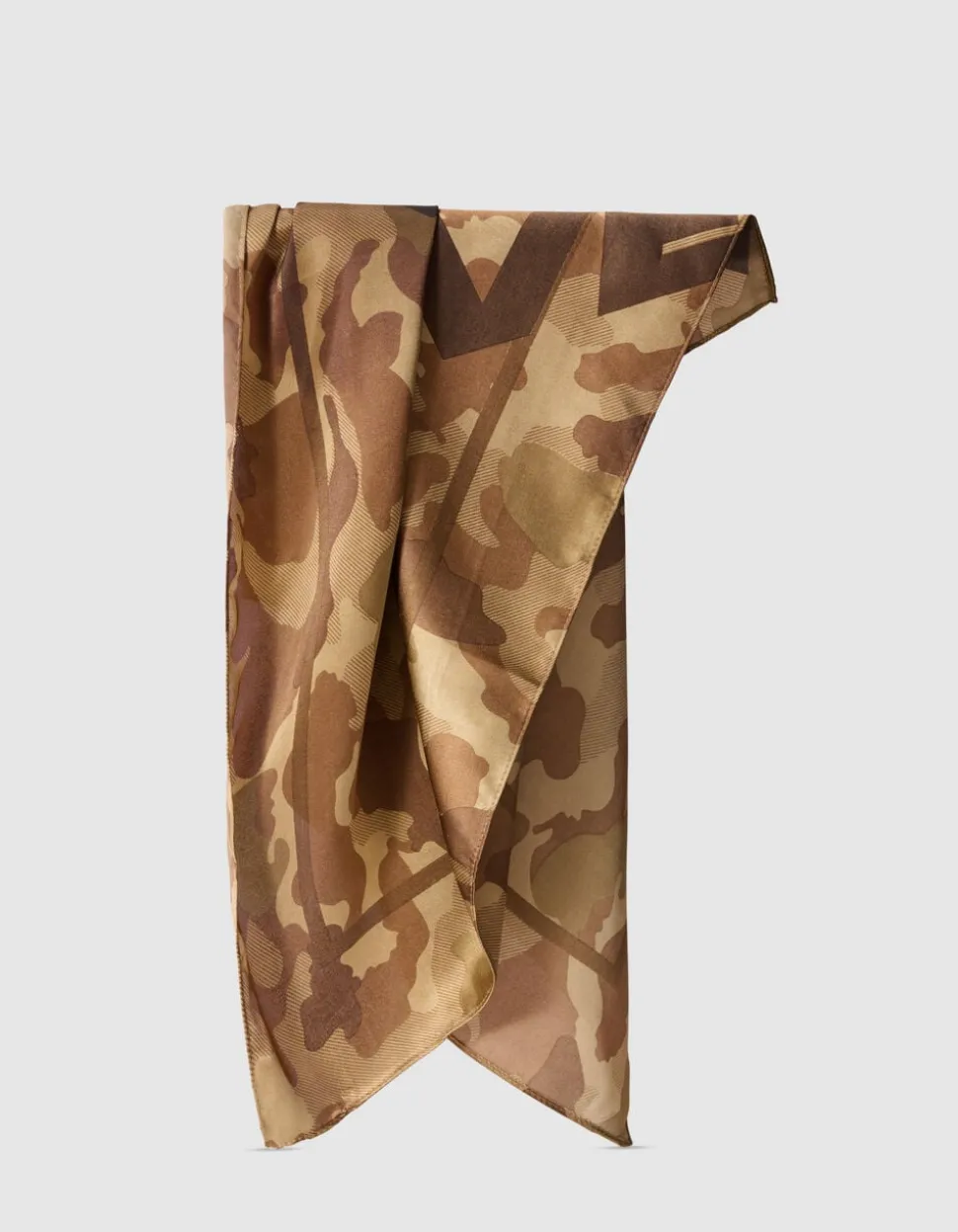 Satin Camo Sjaal Bruin