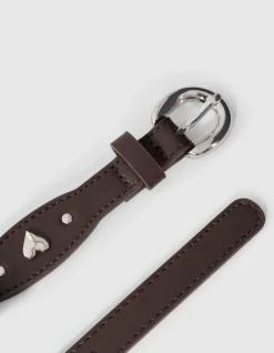 Scaloped Heart Riem Bruin