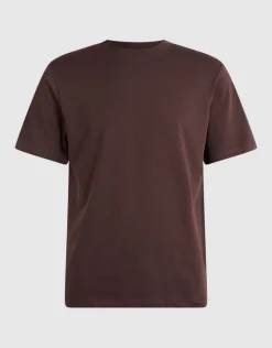 Scratched Artwork T-shirt Donkerbruin