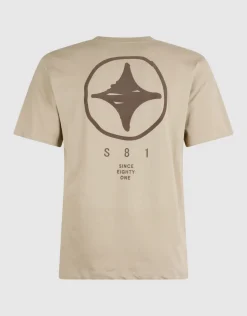 Scratched Artwork T-shirt Lichtgroen