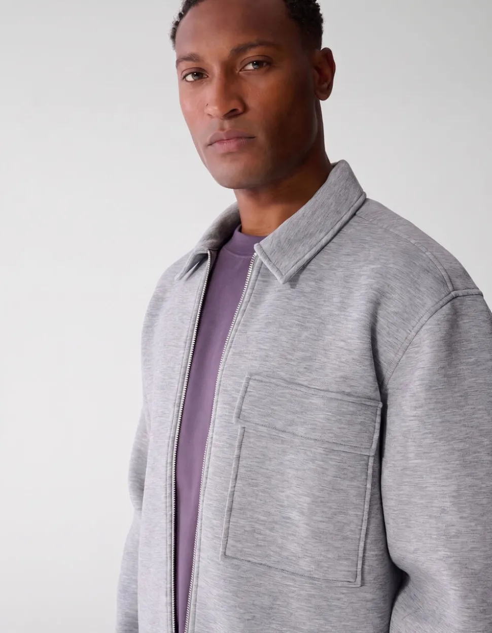 Scuba Overshirt Lichtgrijs