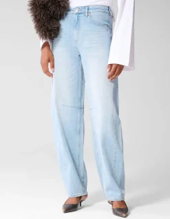 Sculpted Barrel Fit Jeans Lichtblauw