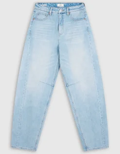 Sculpted Barrel Fit Jeans Lichtblauw