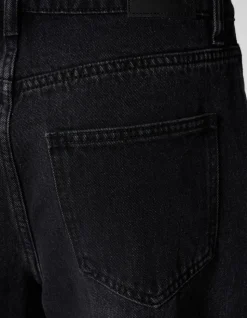 Sculpted Barrel Fit Jeans Zwart