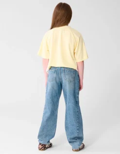 Seam Barrel Fit Jeans Blauw