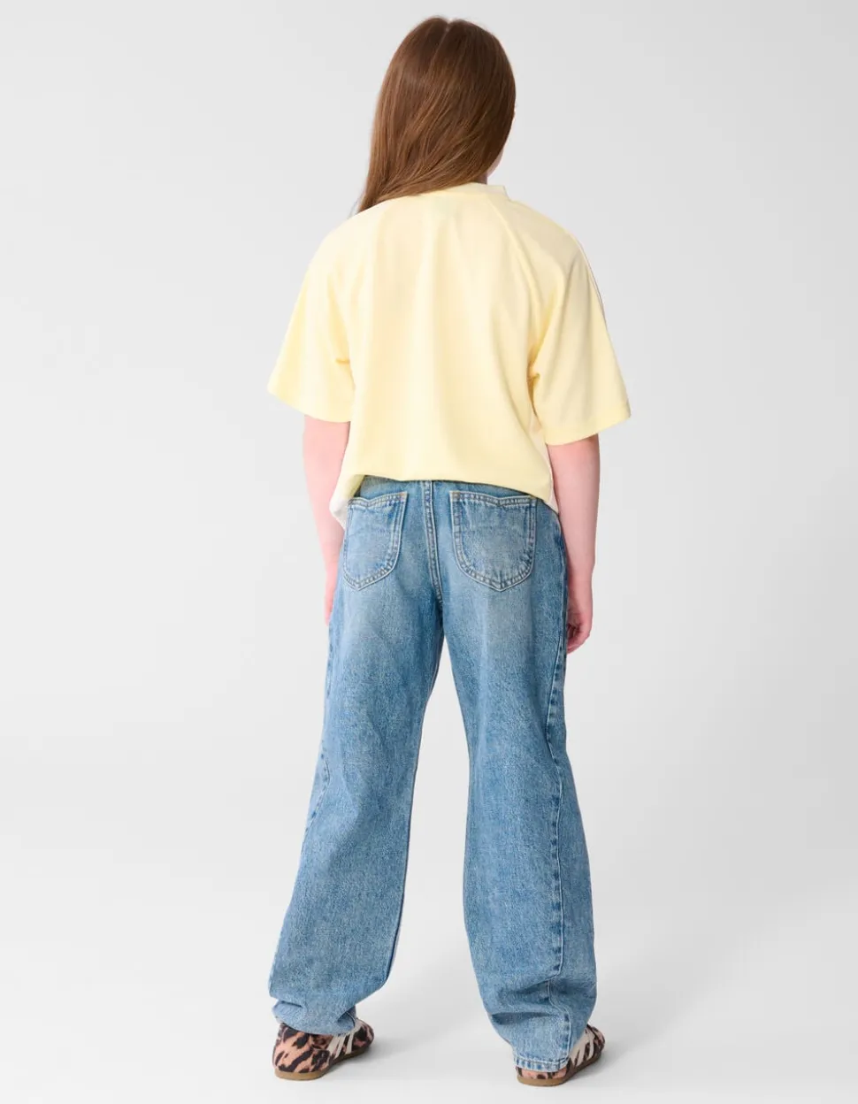 Seam Barrel Fit Jeans Blauw