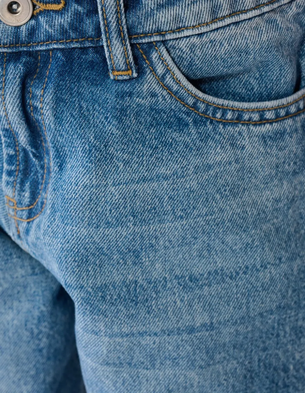 Seam Barrel Fit Jeans Blauw