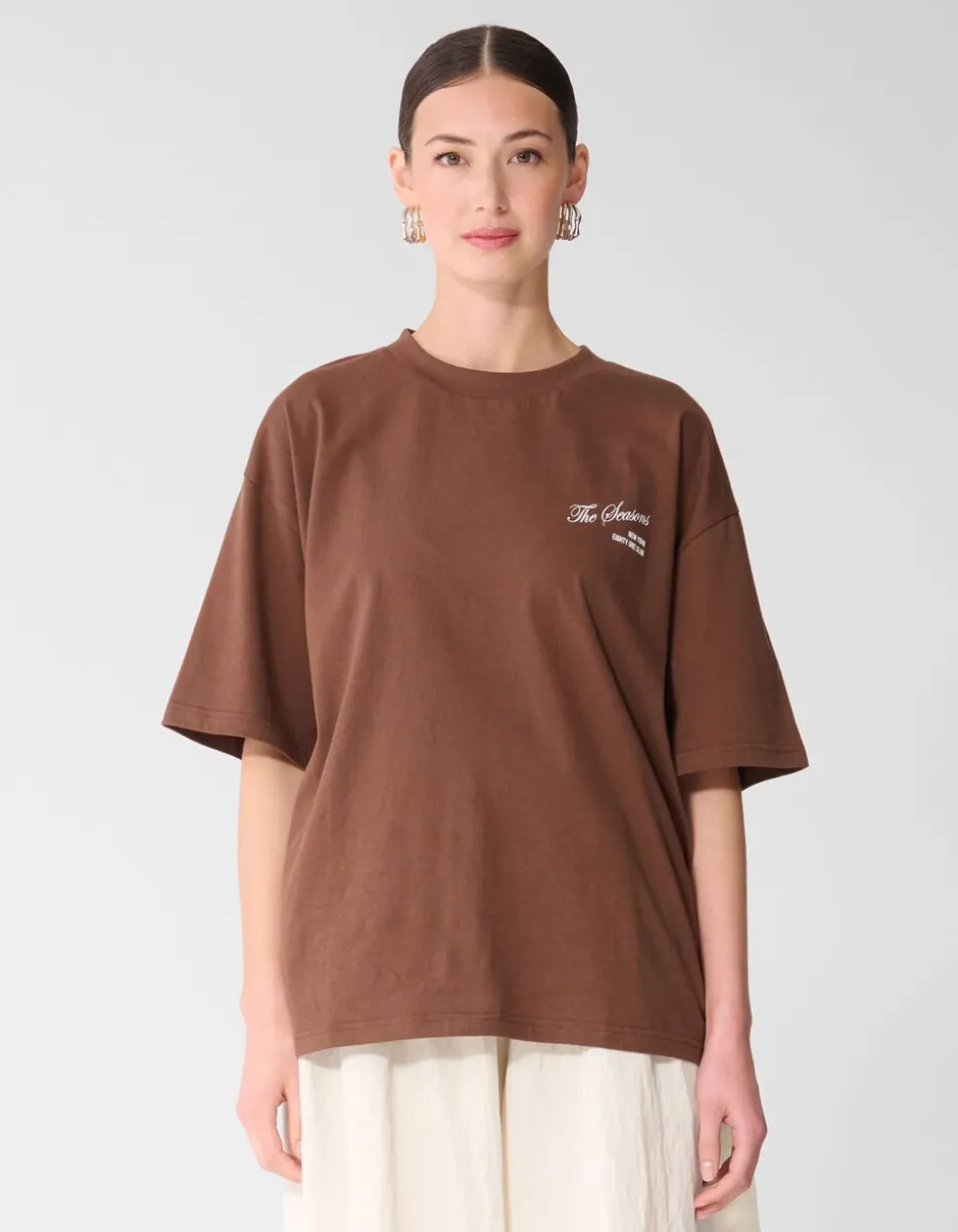 Seasons Artwork T-shirt Bruin